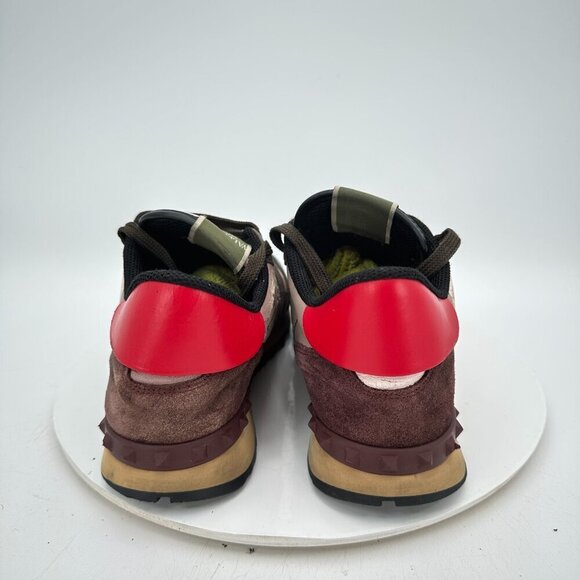 Valentino Garavani Rockrunner Men EU 43 US 10 Camouflage Leather Suede Shoe - Picture 5 of 13